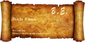 Buch Emma névjegykártya