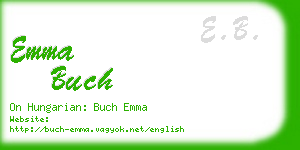 emma buch business card